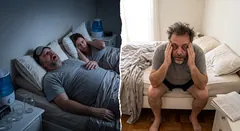 Homem que ronca à noite e acorda cansado
